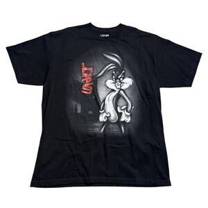 VTG Lot 29 Looney Tunes Bugs Bunny T Shirt Sz XL Black Made USA Tee Hip Hop 90s